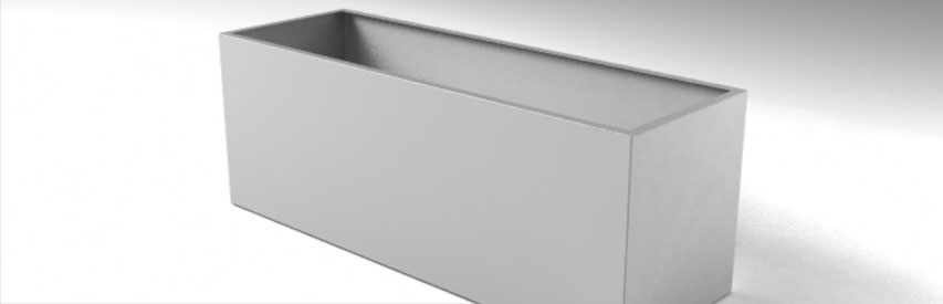 Aluminium Pflanzkübel